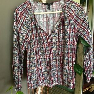 Forever 21 | Long Sleeve Patterned Shirt